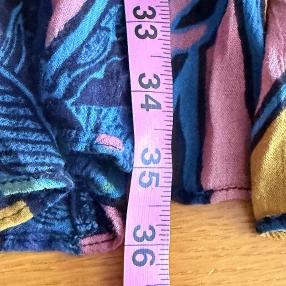 Free People Bring Back Summer Hi Low Tiered Floral Boho Skirt Size 0 - Picture 9 of 9